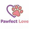 Pawfect Love Logo - Pink & Purple